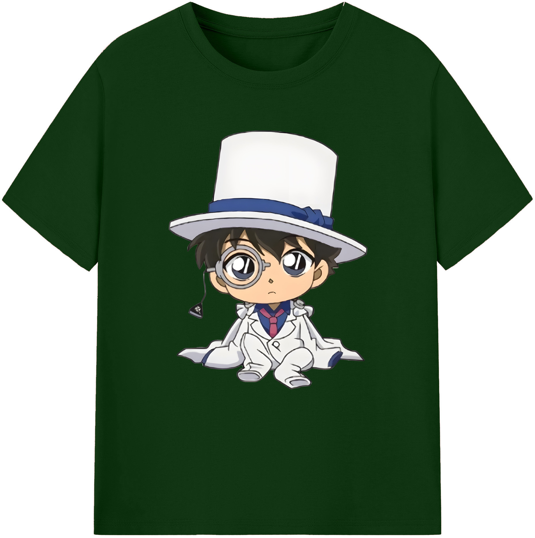 （画像用） 名探偵コナン くろば かいと Detective Conan Kuroba Kaito 綿100％半袖Tシャツ（フロントプリント）